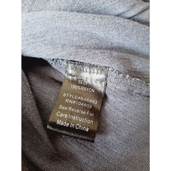 Blu pepper sz small blue embroidered long sleeve top - Picture 4 of 4